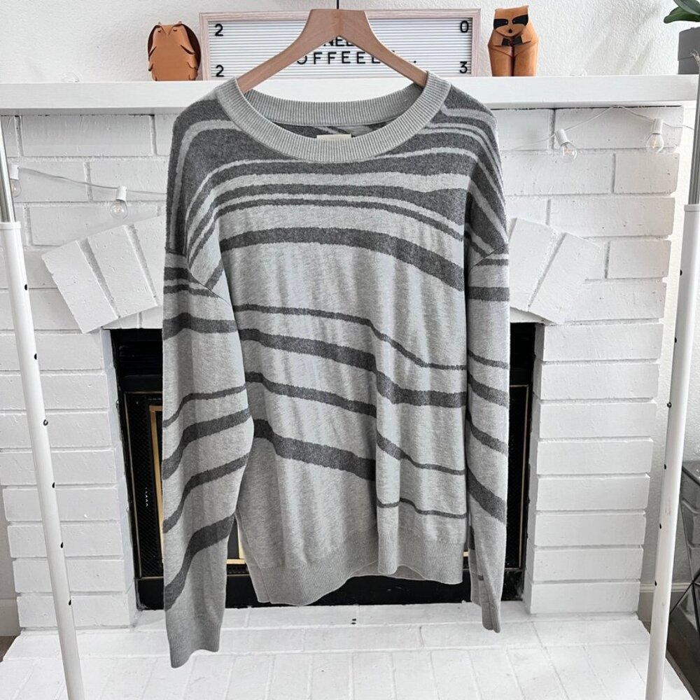 Open Edit Stripe Crewneck Sweater